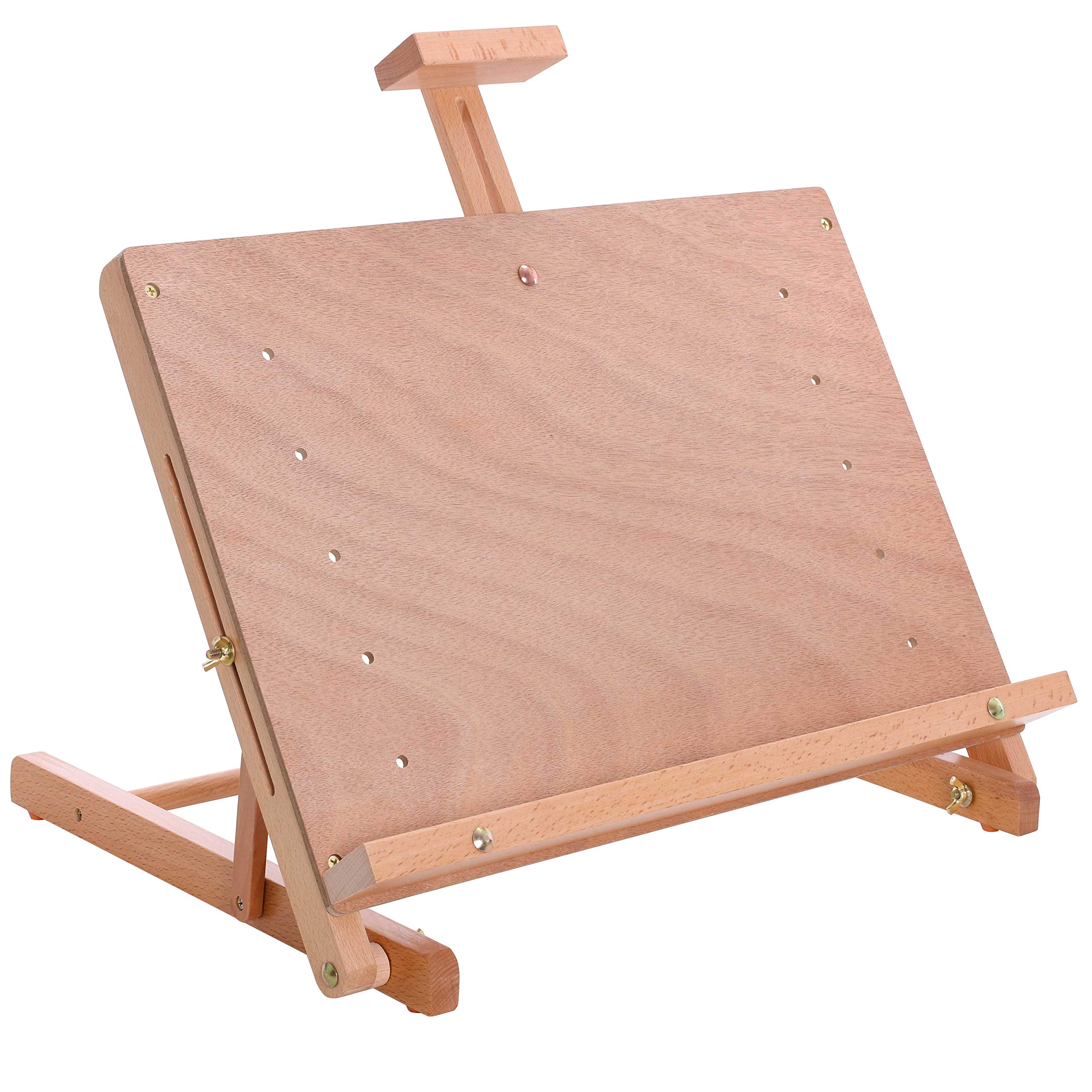 Wooden Artist Easel for Floor, Includes a Height-adjustable Shelf