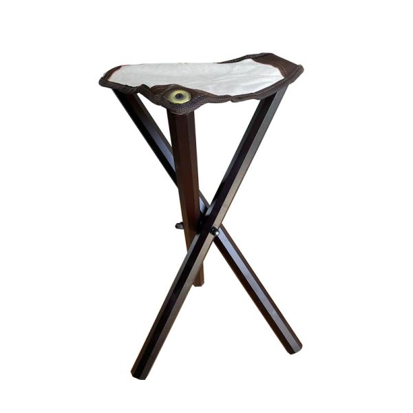 Portable Leather Stool Beech Easel - No.HH-LS002 - Image 2
