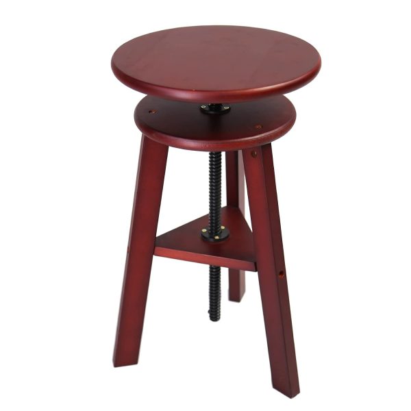 Wooded Drafting Stool with Adjustable Height - No.HH-LS004 - Image 4