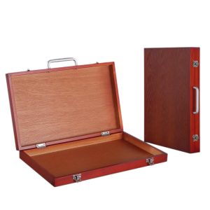Dark Red Color Table Top Easel Box - No.HH-EBX010