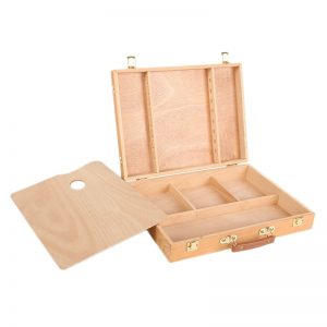 Portable Table Top Easel Box With Storage - No.HH-EBX008