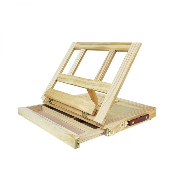 Adjustable Wood Desk Table Easel with Storage Drawer - No.HH-ES023