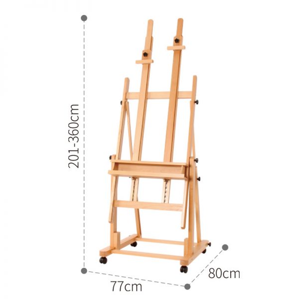 Adjustable Different Angle Artist Master Single Level wooden easel HH-EL040