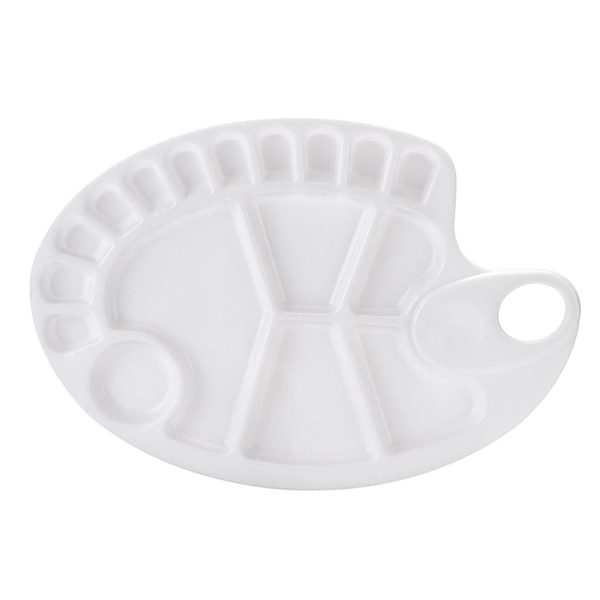Oval Shaped Plastic Palette - No.HH-TSP006B